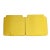 Chinese Oriental Golden Yellow Silk Fabric Square Seat Cushion Pads - a Pair For Sale In San Francisco - Image 6 of 6
