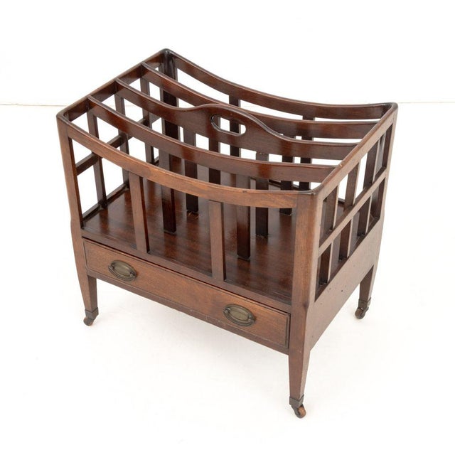 English Regency Mahogany Canterbury, 19th C. For Sale - Image 4 of 6
