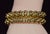 1980s Rare Vintage Fope 18k Gold Double Wrap Twist Snake Bracelet With Amethyst & Peridot For Sale - Image 5 of 15