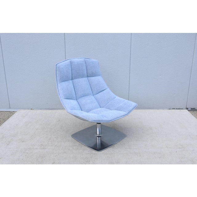Fabulous Jehs+Laub swivel lounge chair, designed by the German duo Markus Jehs and Jurgen Laub and crafted by the premium...