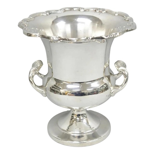 Vintage Towle Silver Plated Trophy Cup Urn Champagne Chiller Bar Ice Bucket For Sale