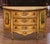 Wood Mid-Century Italian Painted Demi-Lune Commode With Floral and Figural Panel For Sale - Image 7 of 14