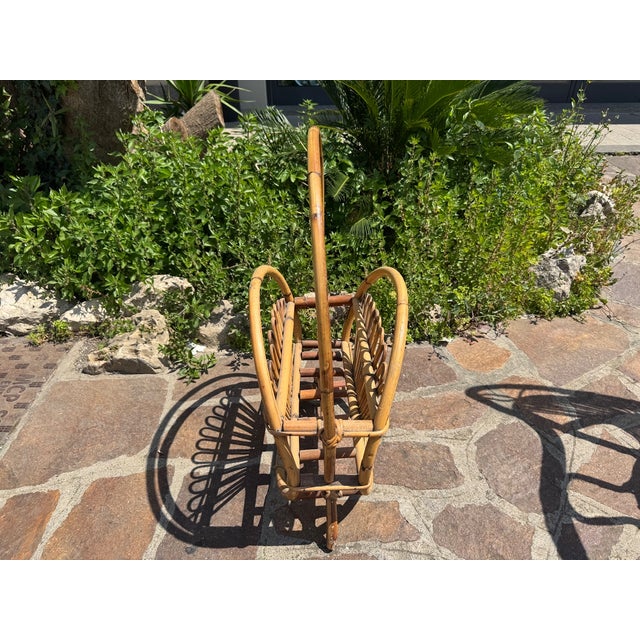 Midcentury Modern Bamboo Rattan Sofa Set, 1960s, Set of 6 For Sale - Image 3 of 9