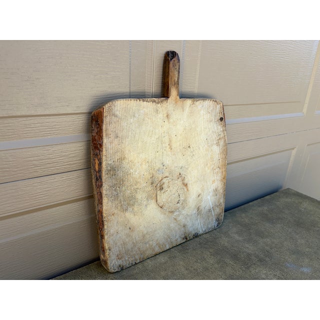 Late 19th Century French Country Rustic Wooden Bread Board For Sale - Image 4 of 11