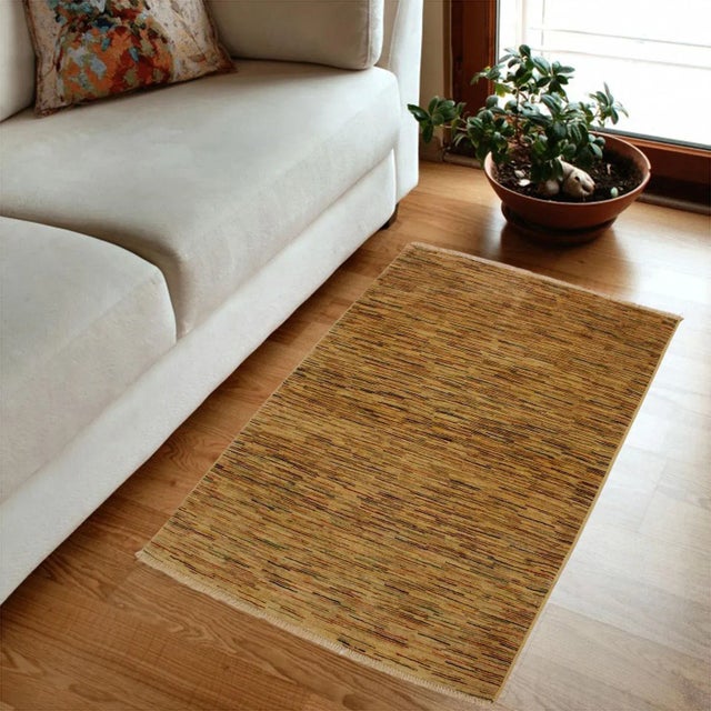 With strict standards of craftsmanship and quality of materials used this modern inspired hand knotted Gabbeh rug is a...