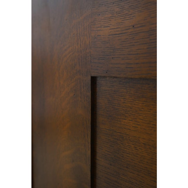 Stickley Mission Oak Harvey Ellis Inlaid Fall Front Bookcase For Sale - Image 10 of 18