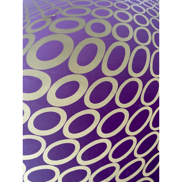 Vasarely Op Art Screenprint Entitled Vega-Tuz Framed in Chrome For Sale - Image 14 of 15