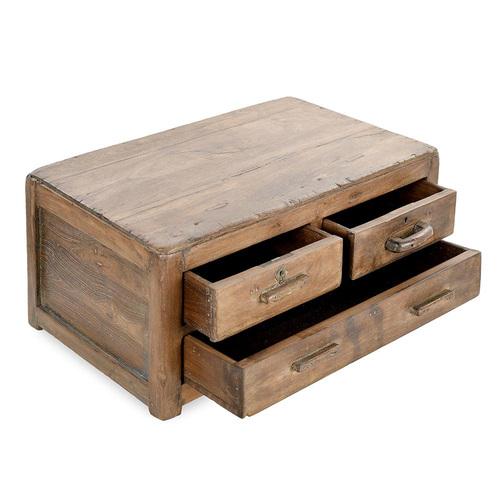 This old teak storage unit is an authentic piece that will bring character and a touch of rustic elegance to your...