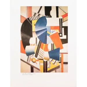 1990 After Fernand Leger "The Woman in the Mirror", Full-Color Parisian Print