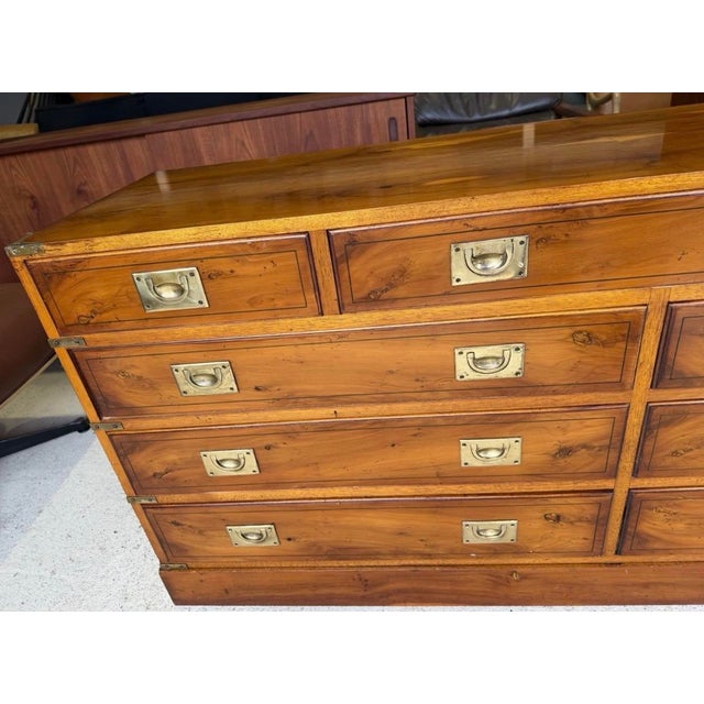 Antique Military Campaign Sideboard in Burr and Burl Walnut For Sale - Image 18 of 18