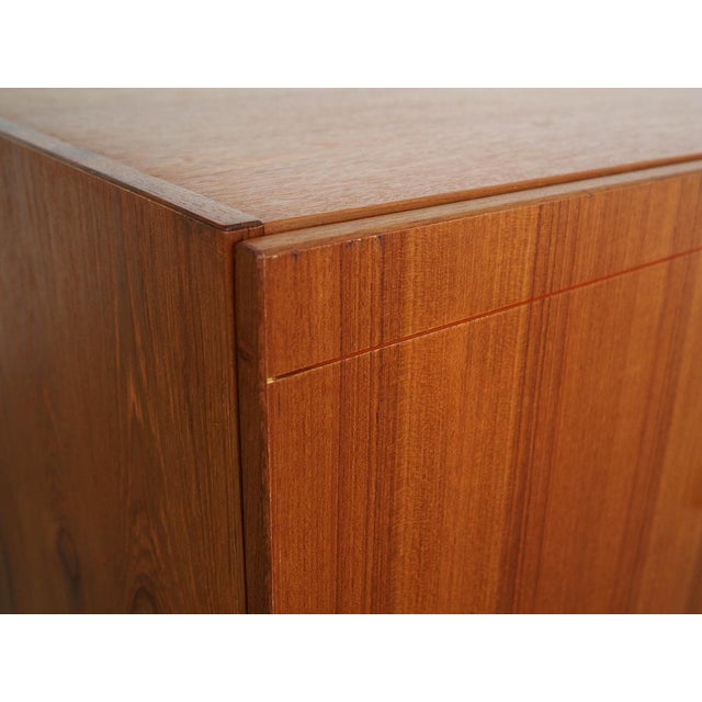 Brown Danish Teak Cabinet, Denmark, 1970s For Sale - Image 8 of 14