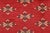 Bokhara Rug 5'11'' X 9'1'' Red Wool Tribal Hand-Knotted Oriental Carpet For Sale - Image 9 of 12