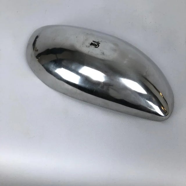 Metal Vintage Italian Enamelled Aluminum Dish, 1970s For Sale - Image 7 of 11