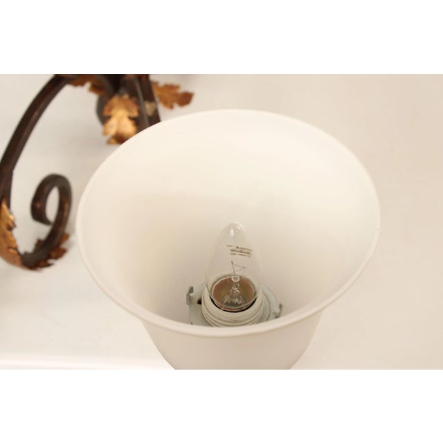 Late 20th Century Tuscan Style Wrought Iron Four-Light Island Chandelier For Sale - Image 11 of 13