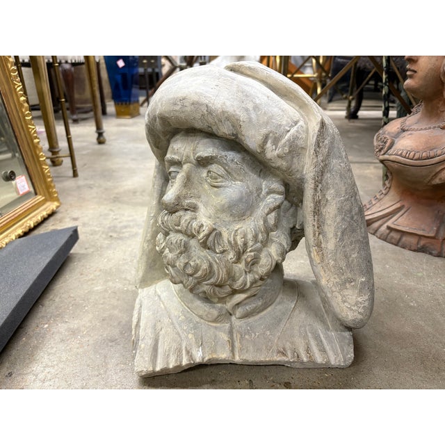 19th Century Italian Plaster Bust For Sale In Houston - Image 6 of 10
