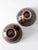 Brown Pair of Vintage Handmade Studio Pottery Bowl For Sale - Image 8 of 10