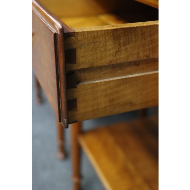 Wood Pair of Cherry Valley Stickley Cherry Wood Nightstands For Sale - Image 7 of 15