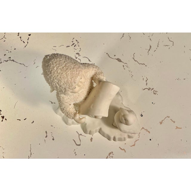 Vintage Department 56 "Snowbabies" Figurine "Are You on My List? In Original Packinging, Retired 1998 For Sale In Greenville, SC - Image 6 of 11