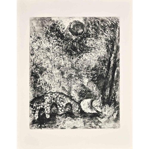 Marc Chagall, The Sun and the Frogs, 1952, Etching For Sale
