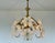 Vintage Murano Style Glass Daisy Chandelier With Handcrafted White Floral Details For Sale - Image 13 of 16