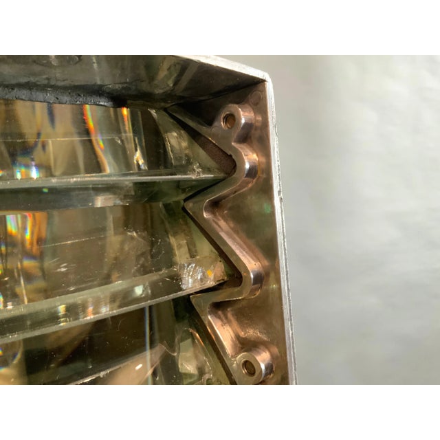 Traditional Maritime Range Light with Polished Aluminum Body on Three Legs For Sale - Image 3 of 12