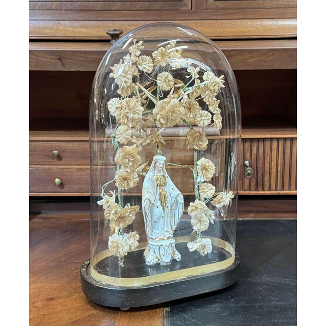 Late 19th Century Napoleon III Virgin Under a Glass Dome For Sale - Image 3 of 8