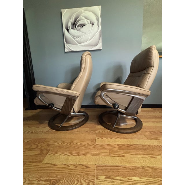 Ekornes Stressless Recliners (Norwegian Luxury)” For Sale - Image 9 of 12