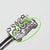 Vintage Italian Handmade Genuine Silver Butter Knife With Flower Design For Sale - Image 6 of 8