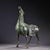 This stunning piece is masterfully crafted from heavy solid bronze with a rich, mottled green and brown patina. It depicts...