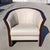 1970s Ekornes Rosewood and Cream Leather Barrel Armchair For Sale - Image 11 of 17