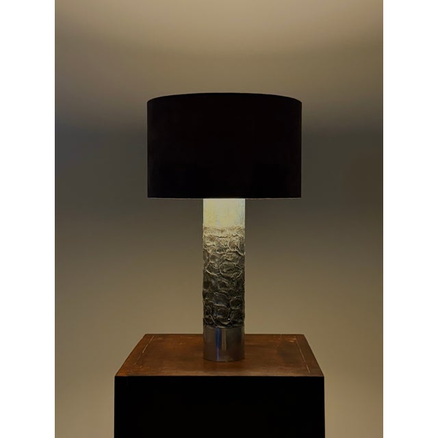 Industrial Brutalist Table Lamp attributed to Willy Luyckx, 1960s For Sale - Image 3 of 14