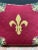 French Style Fleur De Lis Needlepoint Throw Pillow For Sale - Image 4 of 8
