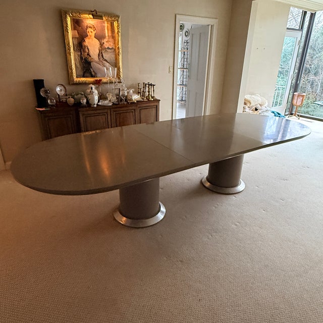 Post-Modern Expandable Dining Table For Sale In Washington DC - Image 6 of 12