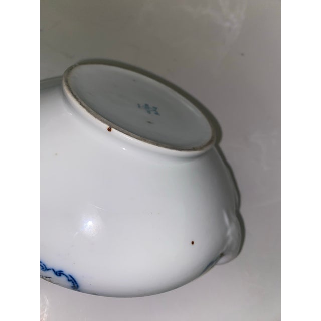 19th Century French Sèvres Style Porcelain Centerpiece Bowl With Handles For Sale - Image 12 of 12
