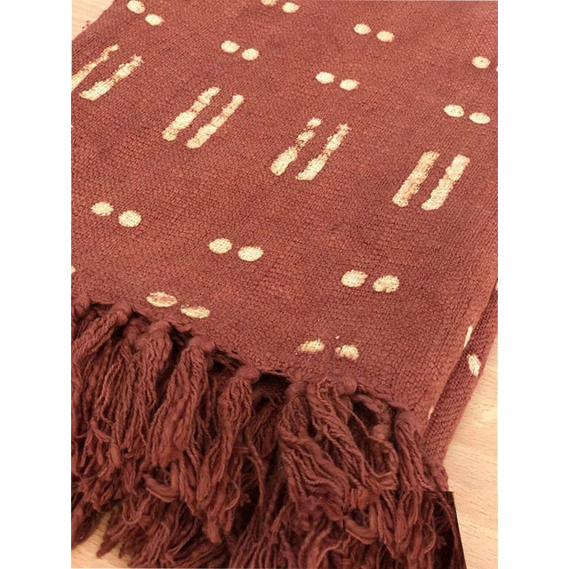 Contemporary Cotton Handwoven Block Printed Throw Blanket Chairish