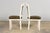 Antique French Louis XVI Style Painted Chairs With Olive Green Leather - A Pair For Sale - Image 13 of 18