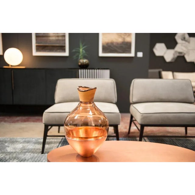 Metal Peach India Vase II by Pia Wüstenberg For Sale - Image 7 of 9