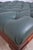 1980s Henredon Mahogany Large Tufted Leather Ottoman For Sale - Image 5 of 14