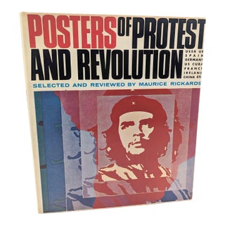 1970 First Edition of "Posters of Protest and Revolution" by Maurice Rickards For Sale