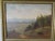 Wood Mountain Valley Scene Framed Oil Painting On Board - Artist's Signature Illegible For Sale - Image 7 of 13