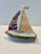 French Mid 18th Century Limoges Sailboat Trinket Box Hand Painted in Limoges, France For Sale - Image 3 of 12
