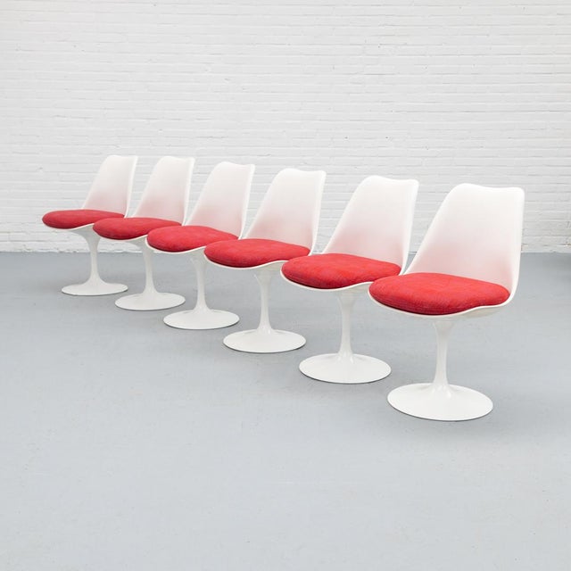 Mid-Century Modern Vintage Tulip Dining Chairs by Eero Saarinen for Knoll, 1970s, Set of 6 For Sale - Image 3 of 18
