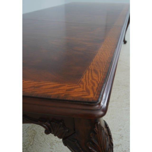 Maitland Smith Mahogany Louis XVI Inlaid Dining Table For Sale - Image 14 of 18