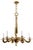 Contemporary Decco Chandelier in Gold Finish For Sale - Image 3 of 3