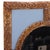 Mid-Century Modern A Blue Glass and Resin Quadrant Wall Mirror. For Sale - Image 3 of 8