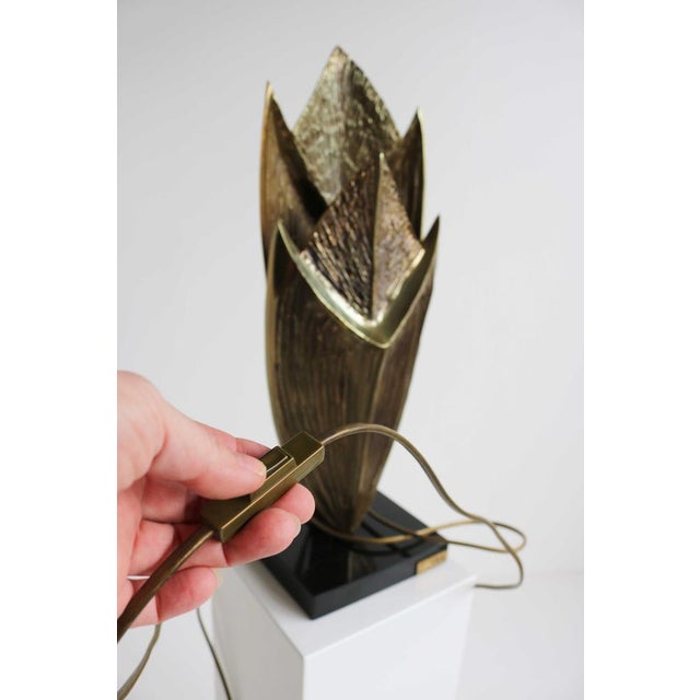 Cythere Bronze Table Lamp by Chrystiane Charles for Maison Charles, France, 1970s For Sale - Image 13 of 18