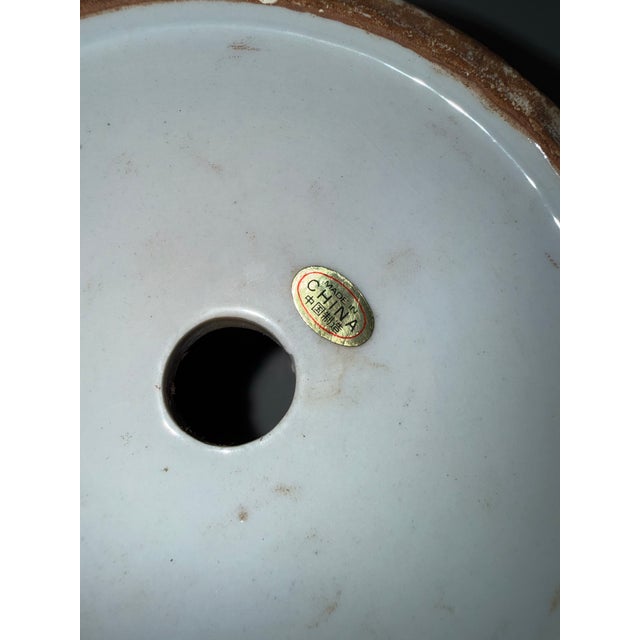 Pink 1980s Tobacco Leaf Planter and Saucer For Sale - Image 8 of 12