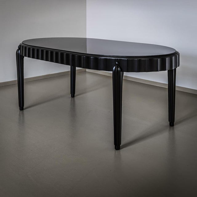 Art Deco Dining Room Set, Italy, 1930s, Set of 8 For Sale - Image 6 of 10