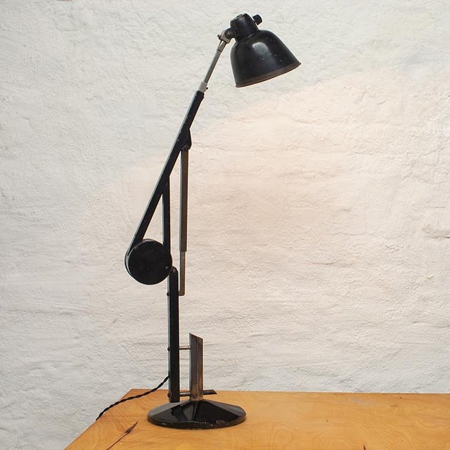 Constructivist Table Lamp, Belgium, 1930s For Sale - Image 4 of 11