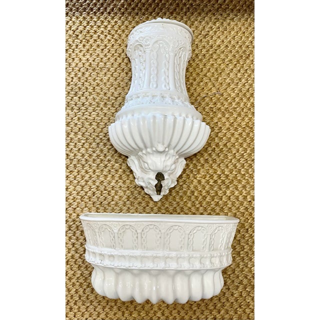 Italian Antique Italian Large Wall Lavavo For Sale - Image 3 of 5